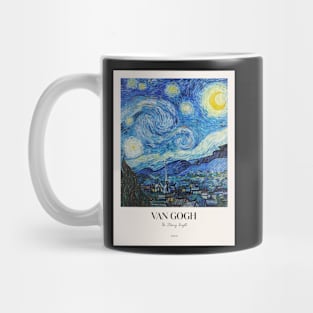 The Starry Night with text Mug